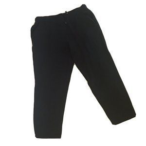 Eileen Fisher Black Silk Georgette Crepe Pants